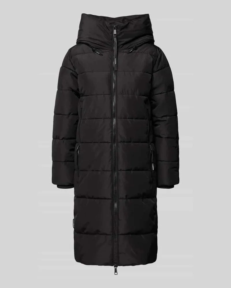 khujo Regular Fit Steppmantel mit gefüttertem Stehkragen Modell 'Jilia Black