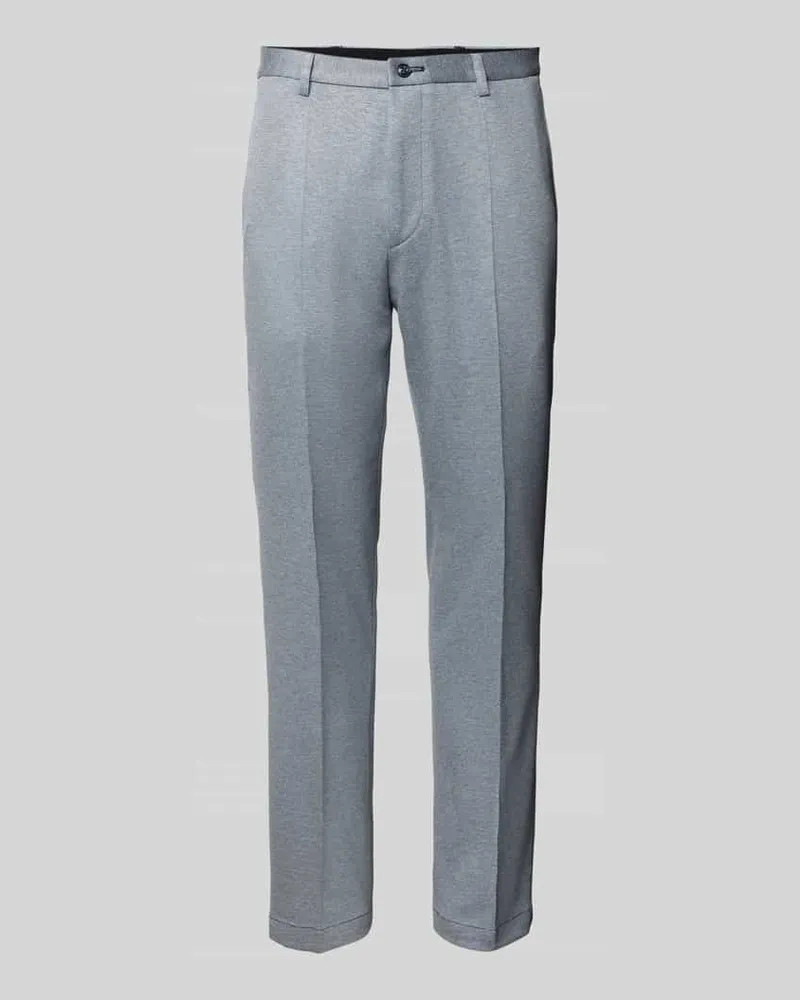 Roy Robson Slim Fit Anzughose mit Strukturmuster Hellblau