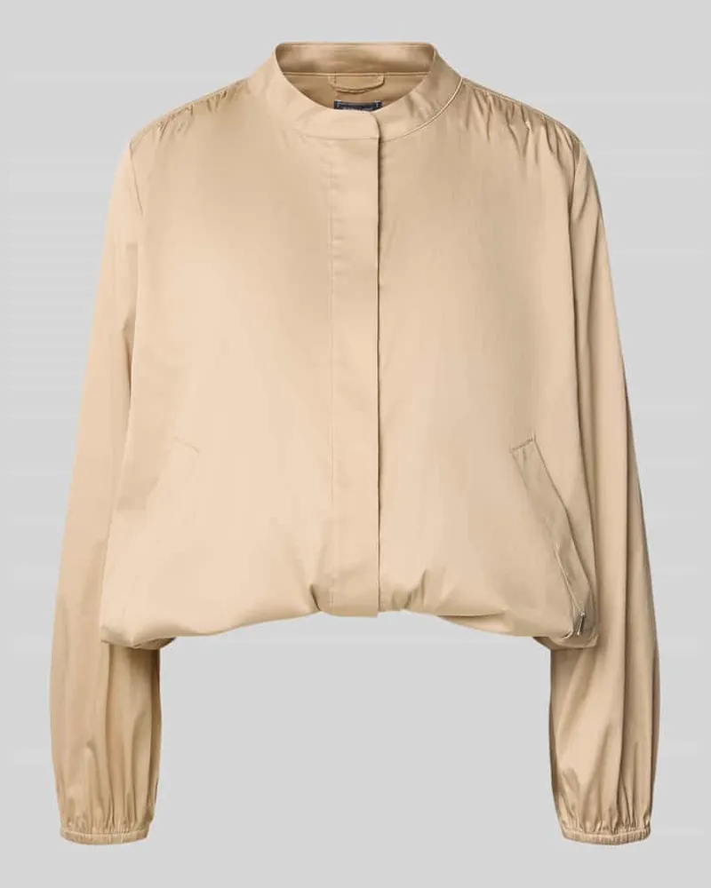 White Label Jacke mit verdeckter Knopfleiste Beige