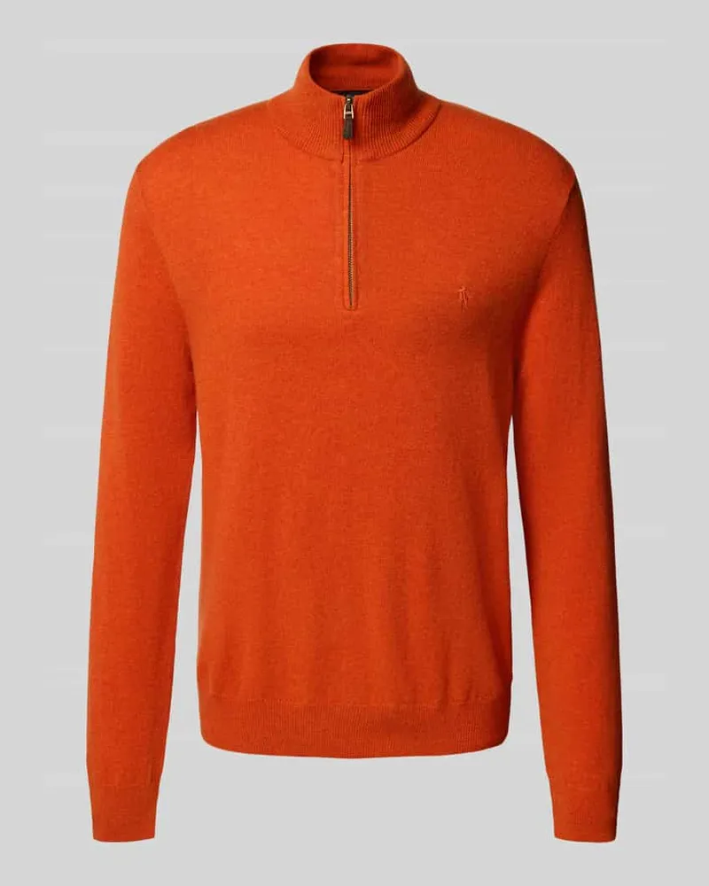 Ralph Lauren Strickpullover mit gerippten Abschlüssen Orange