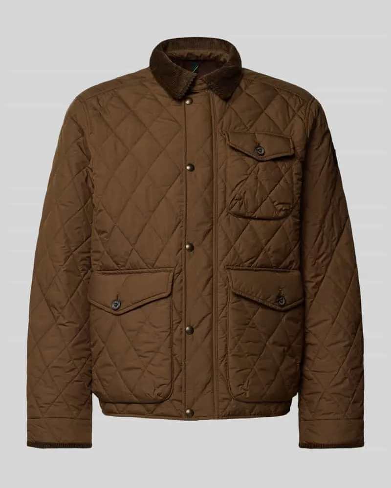 Ralph Lauren Steppjacke mit Umlegekragen Modell 'BEATON Mittelbraun