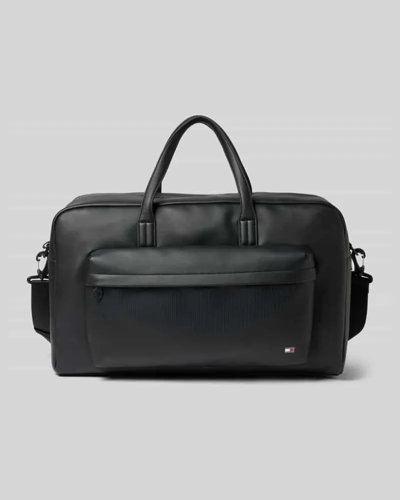 Tommy Hilfiger Weekender in Lederoptik Black