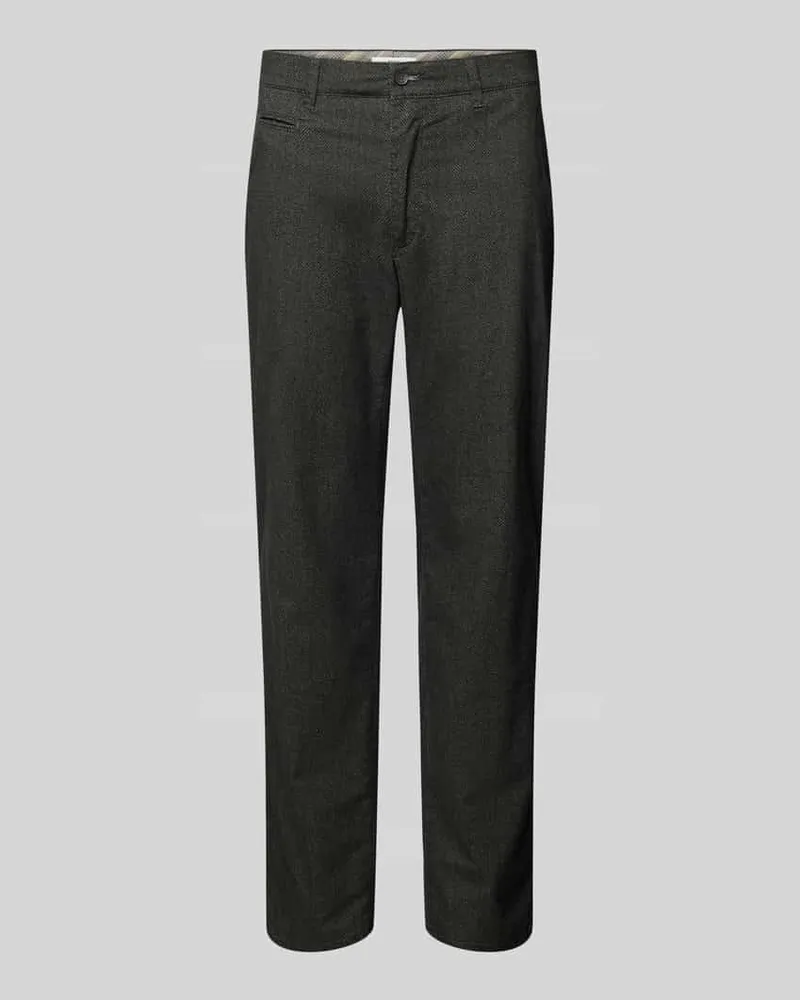 Brax Regular Fit Chino mit Paspeltasche Modell 'FABIO Anthrazit