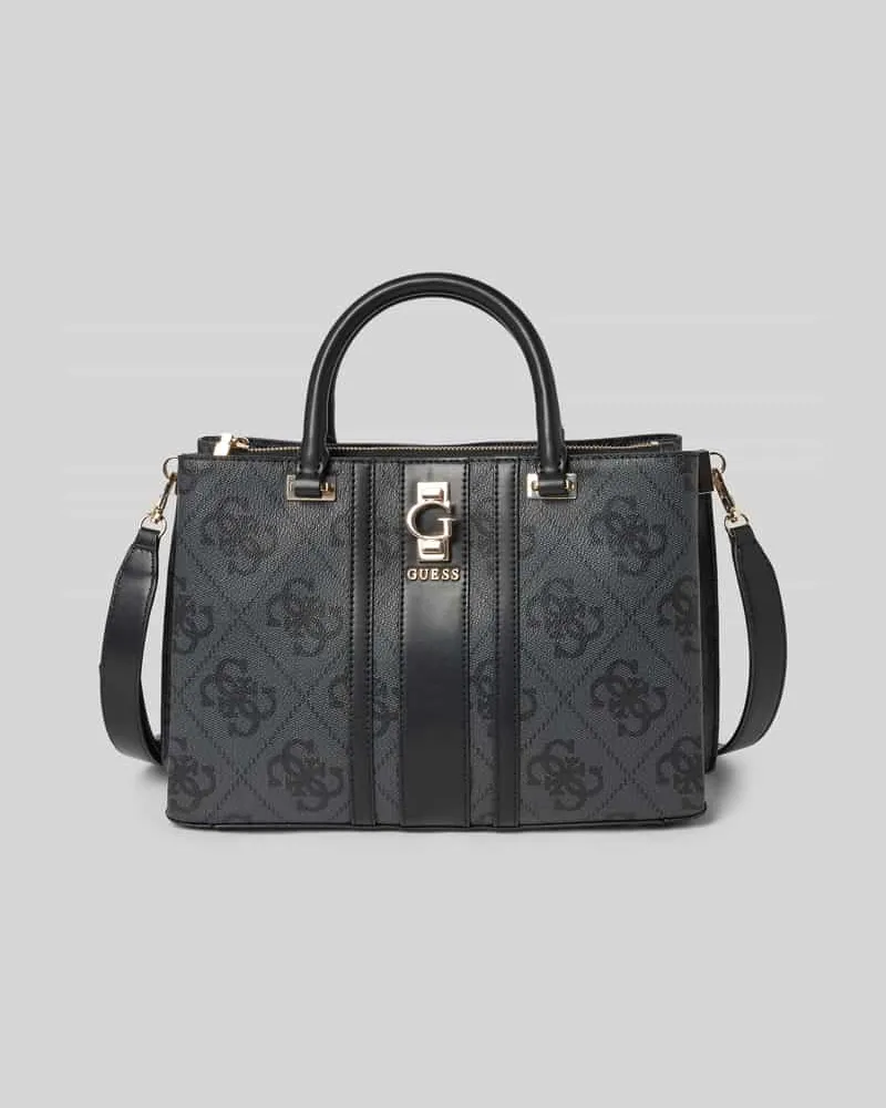 Guess Satchel Bag mit Label-Detail Modell 'ERENIA Anthrazit