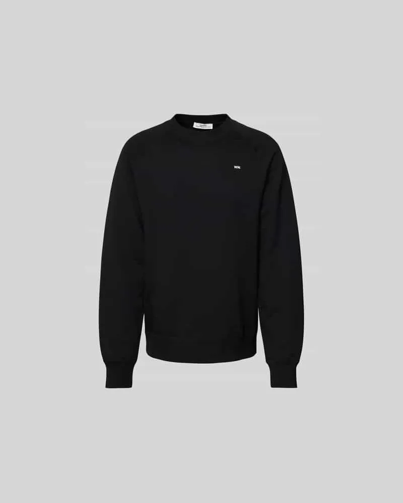 Wood Wood Oversized Sweatshirt mit Stehkragen Black