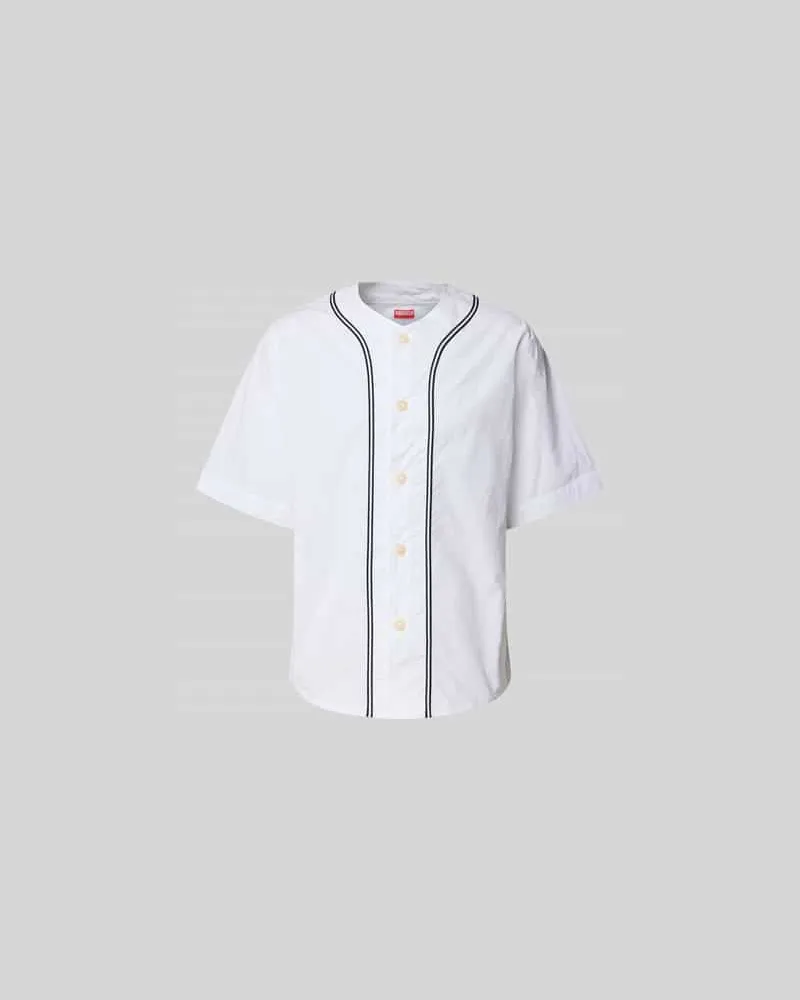 Kenzo Freizeithemd in kurzärmeligem Design Weiss