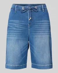 MAC Jeans Regular Fit Jeansshorts mit Tunnelzug Modell 'Jogg`n Short Blau