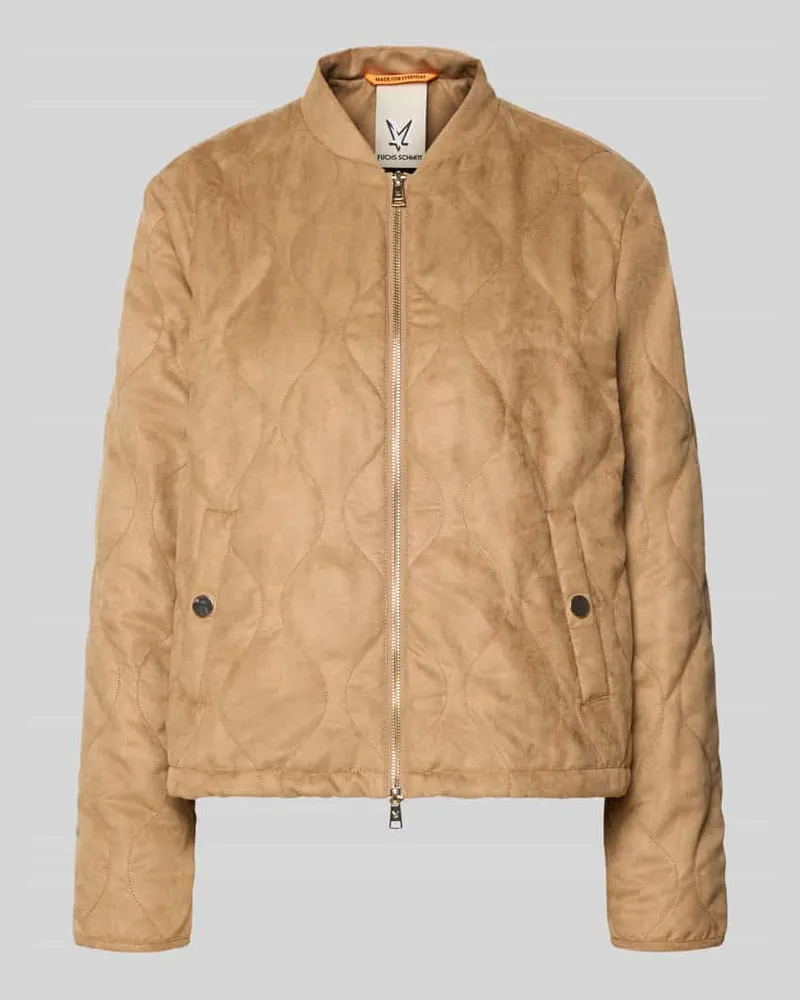 Fuchs Schmitt Jacke mit Stehkragen und Zweiwege-Reißverschluss Camel