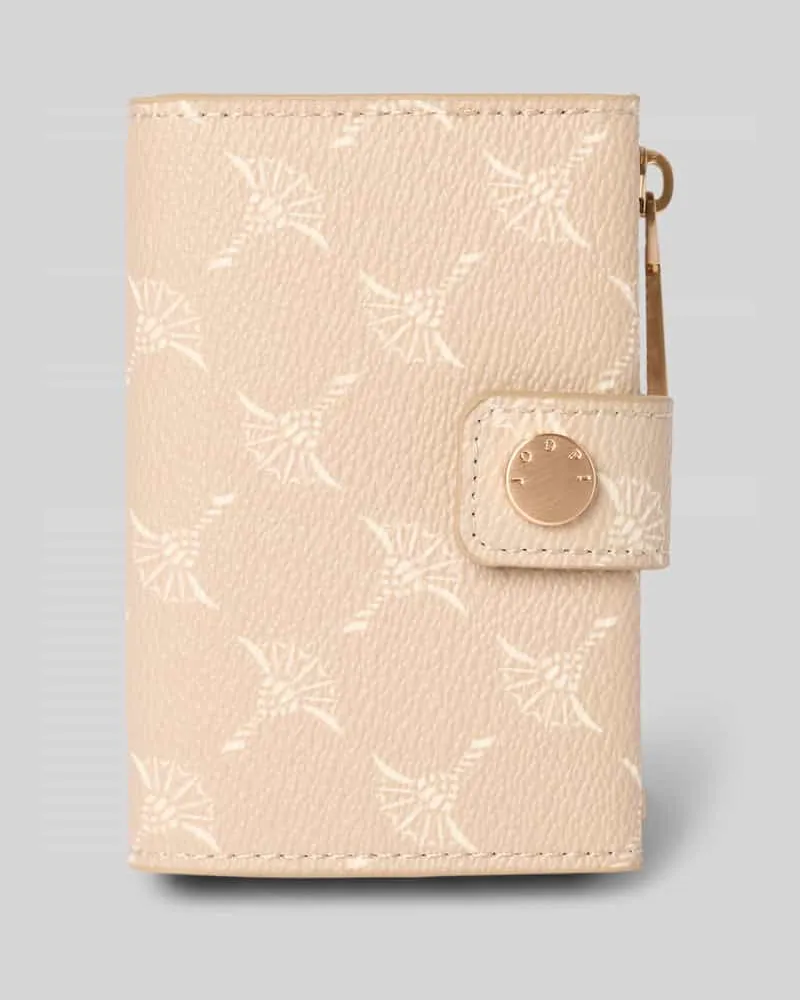 JOOP! Kartenetui mit Label-Stitching Beige