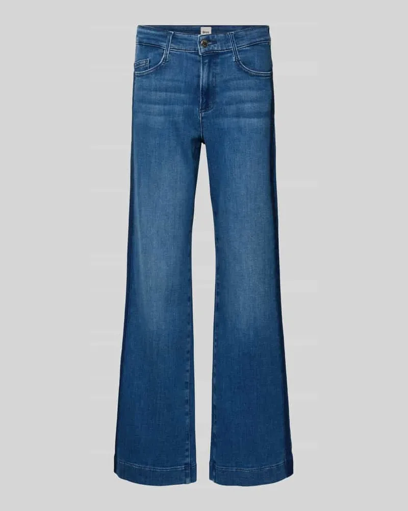 Brax Flared Jeans mit 5-Pocket-Design Modell 'MAINE Blau