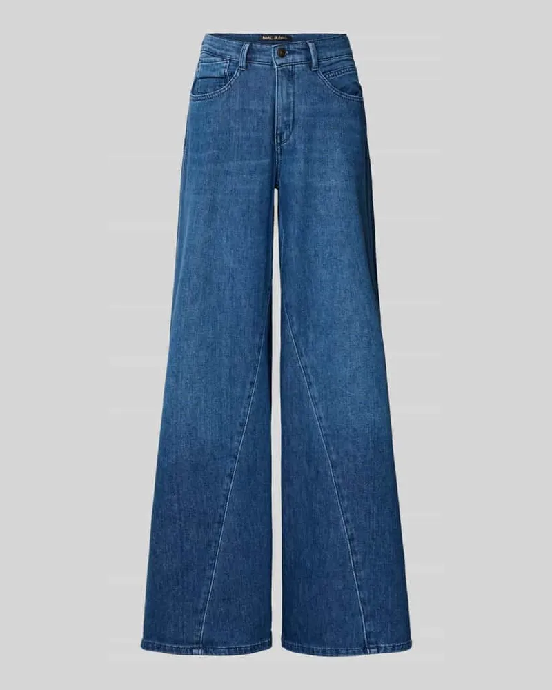MAC Jeans Wide Jeans mit weitem Bein Blau