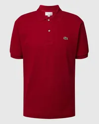 Lacoste Poloshirt mit Label-Stitching Bordeaux