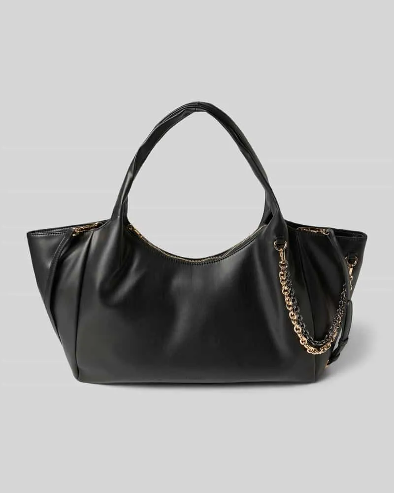 SEIDENFELT Handtasche mit Tragehenkeln Modell 'LAINIO Black