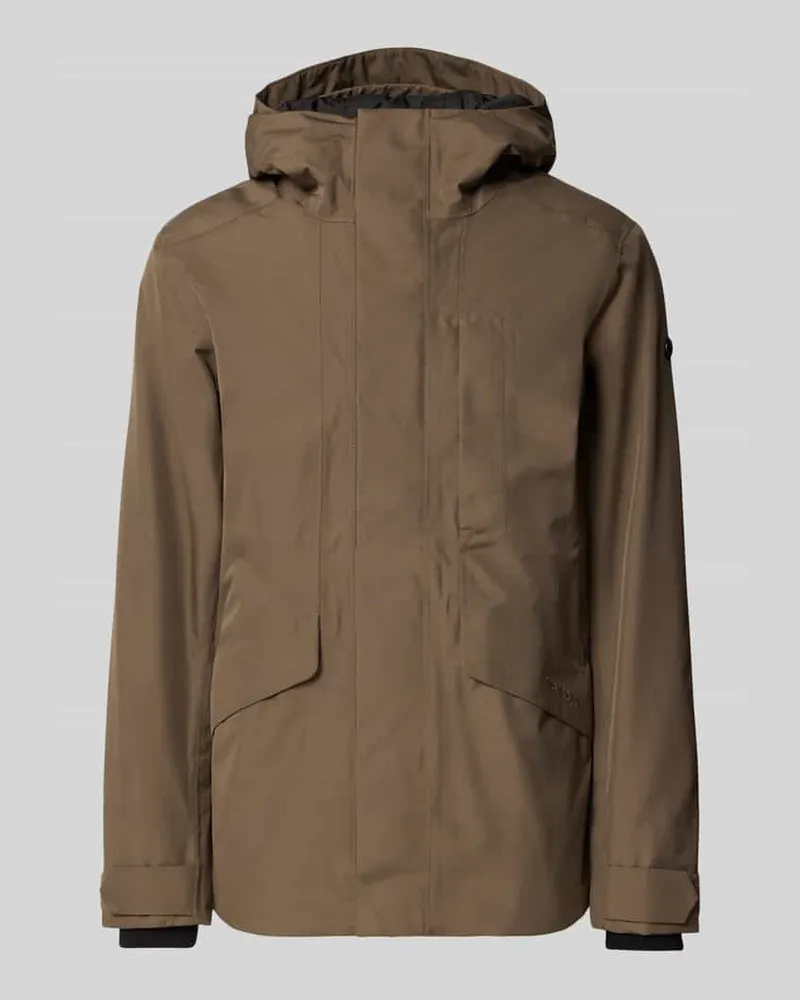Didriksons 1913 Jacke mit Label-Detail Modell 'ADAM Dunkelbraun