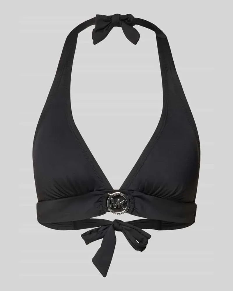 Michael Kors Bikini-Oberteil mit herausnehmbaren Cups Modell 'SOLIDS Black