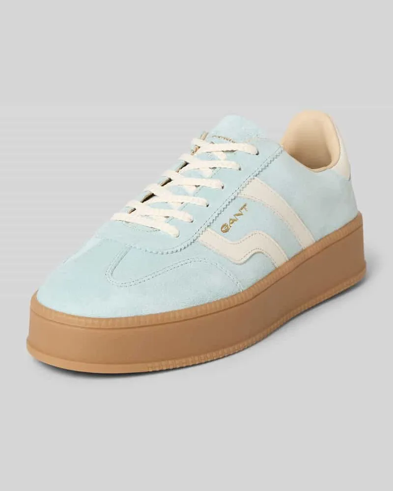 Gant Sneaker aus echtem Leder Modell 'Cuzmani Hellblau