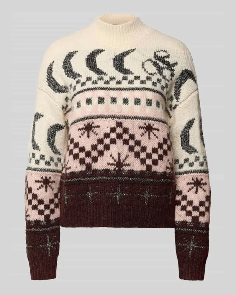 Scotch&Soda Strickpullover mit gerippten Abschlüssen Schoko
