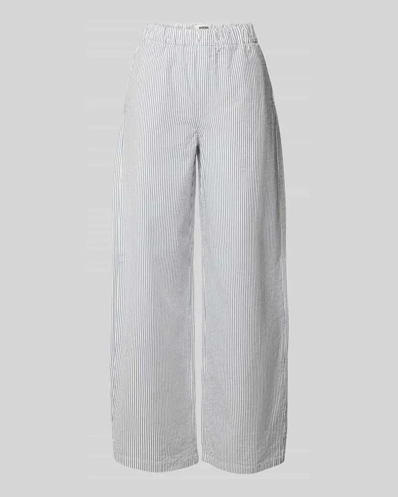 Drykorn Wide Leg Stoffhose mit elastischem Bund Modell 'CONSIDER Weiss