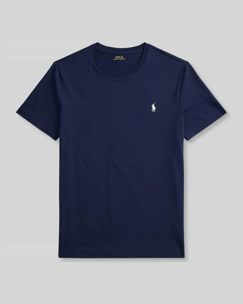 Ralph Lauren Regular Fit T-Shirt aus reiner Baumwolle Marine