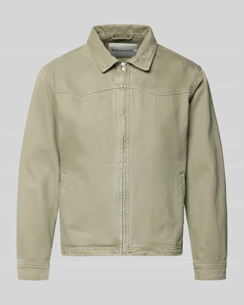 khujo Jeansjacke mit Reißverschluss Modell 'REILLY Schilf