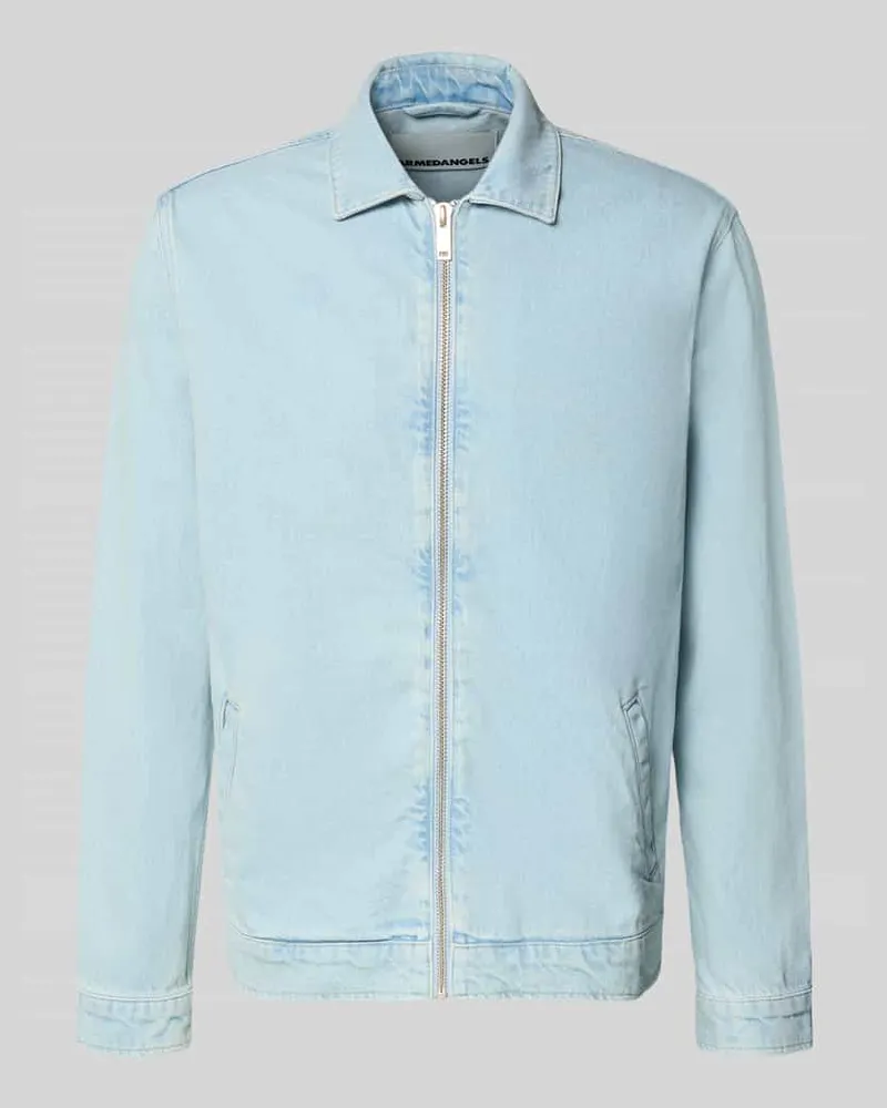 Armedangels Relaxed Fit Jeansjacke aus reiner Baumwolle Modell 'HARRINGTON Hellblau