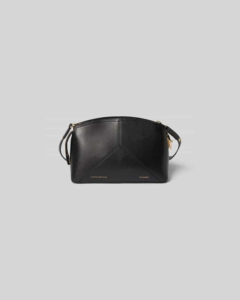 Victoria Beckham Shoulder Bag mit Logo-Prägung Black