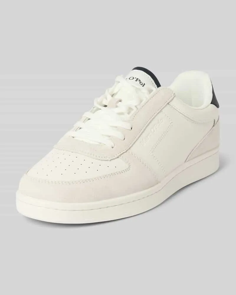 Marc O'Polo Low Top Sneaker aus hochwertigem Rindsleder Weiss