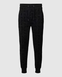 JOOP! Sweatpants mit Allover-Logo-Muster Black