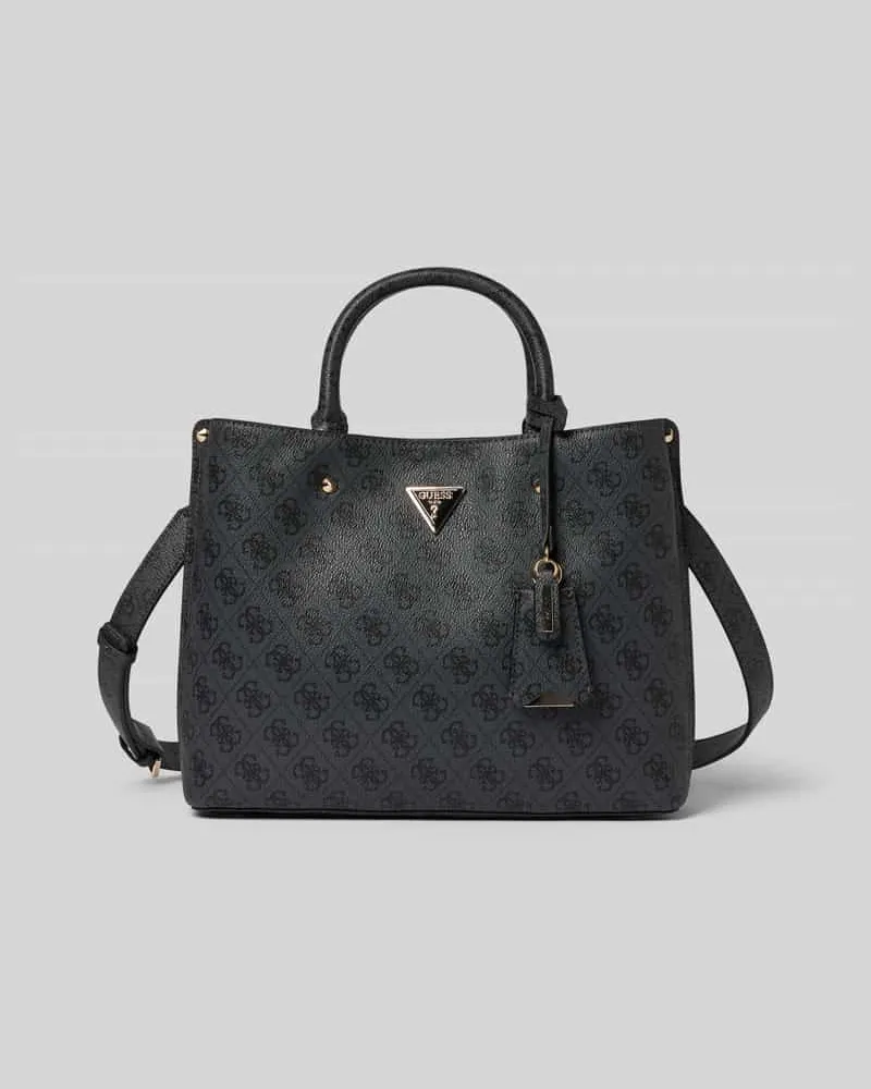 Guess Handtasche mit Label-Applikation Modell 'MERIDIAN II Black