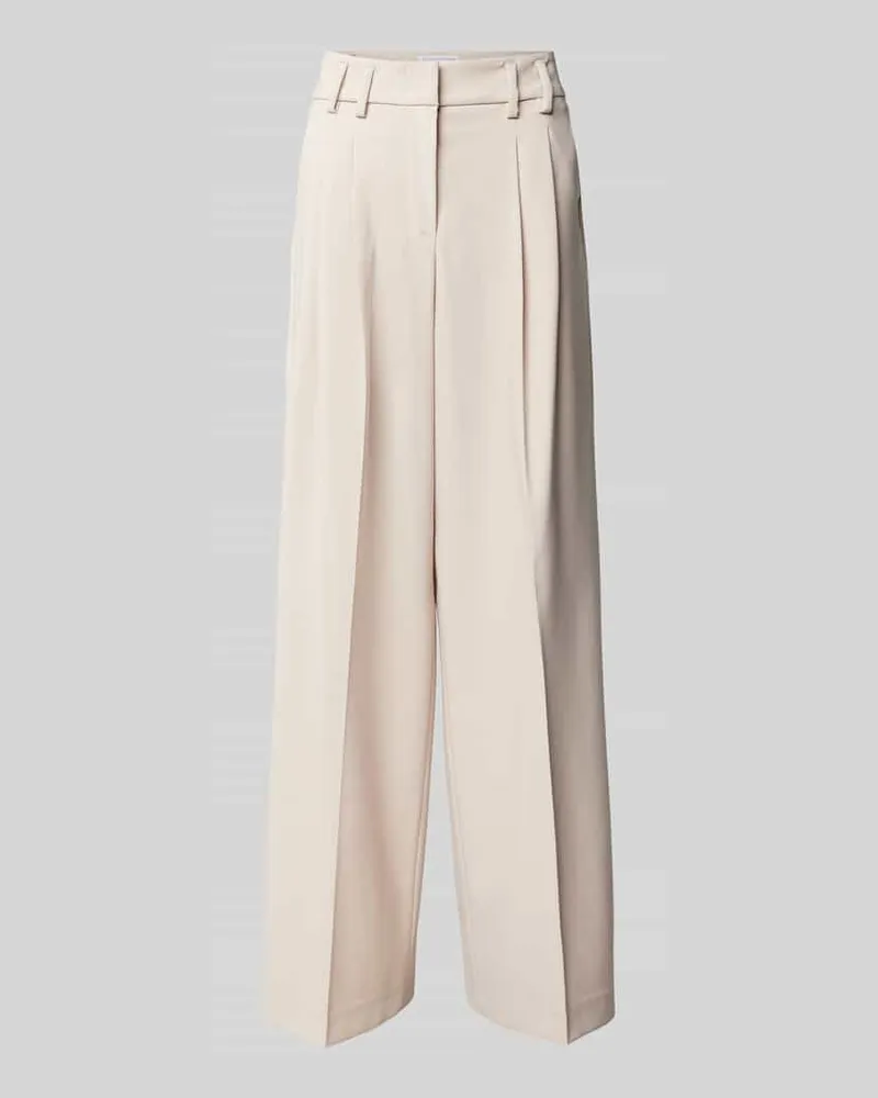 RAFFAELLO ROSSI  Wide Leg Bundfaltenhose mit Bügelfalten Modell 'MAYLA Sand