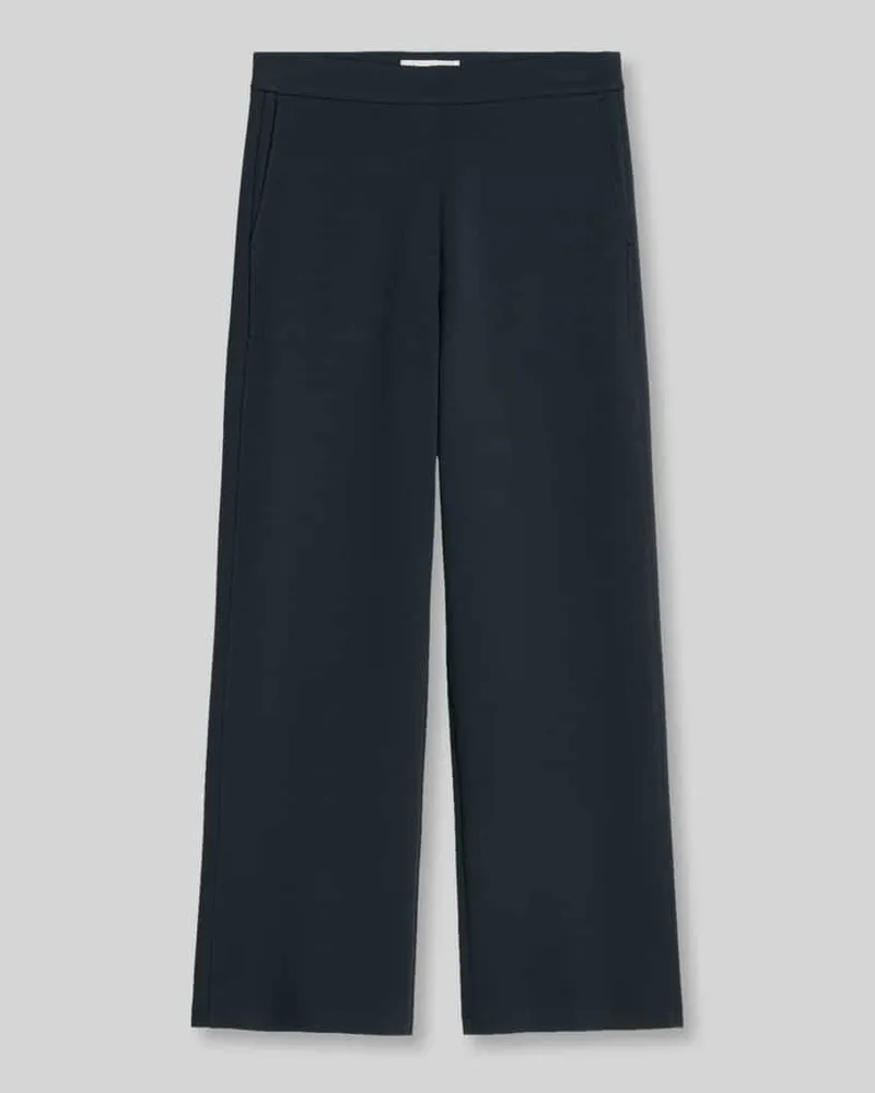 Marc O'Polo Weite Hose aus Baumwoll-Mix Marine