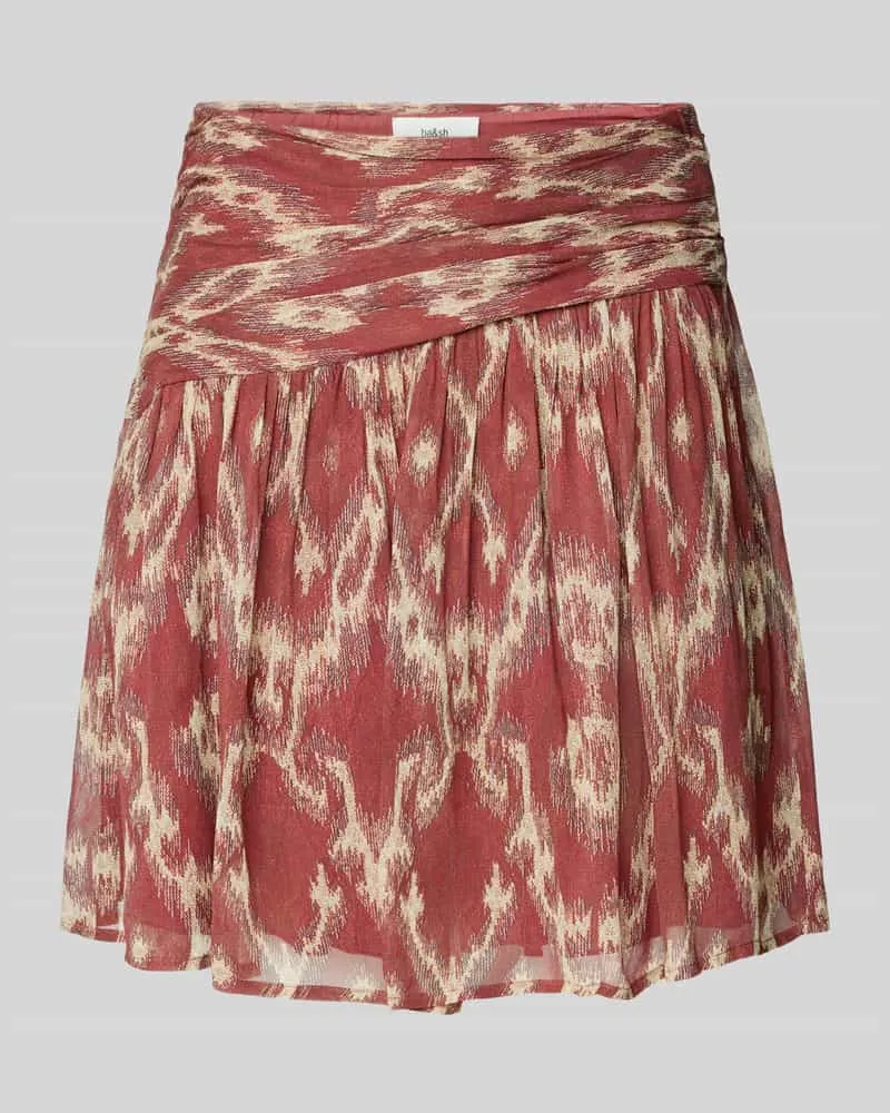 ba&sh Minirock mit gelegten Falten Modell 'MINA Bordeaux