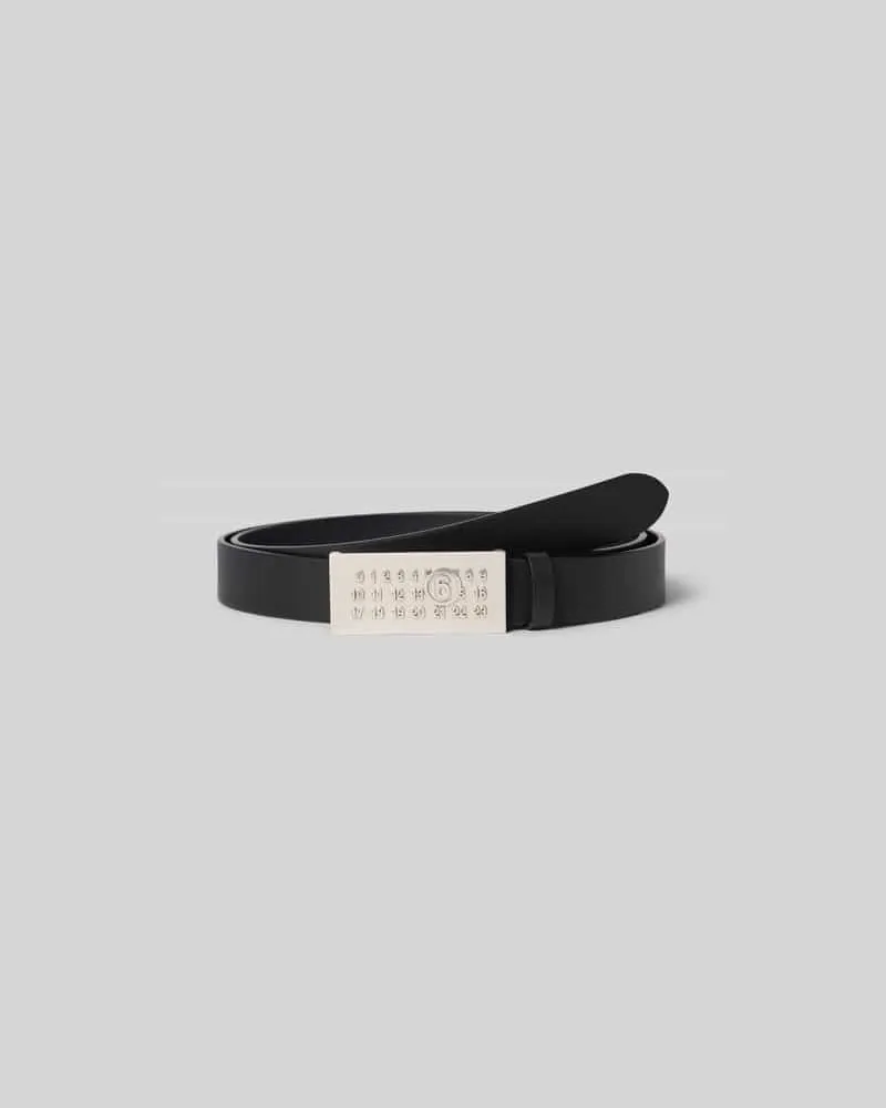 Maison Margiela Gürtel mit Logo-Prägung Black