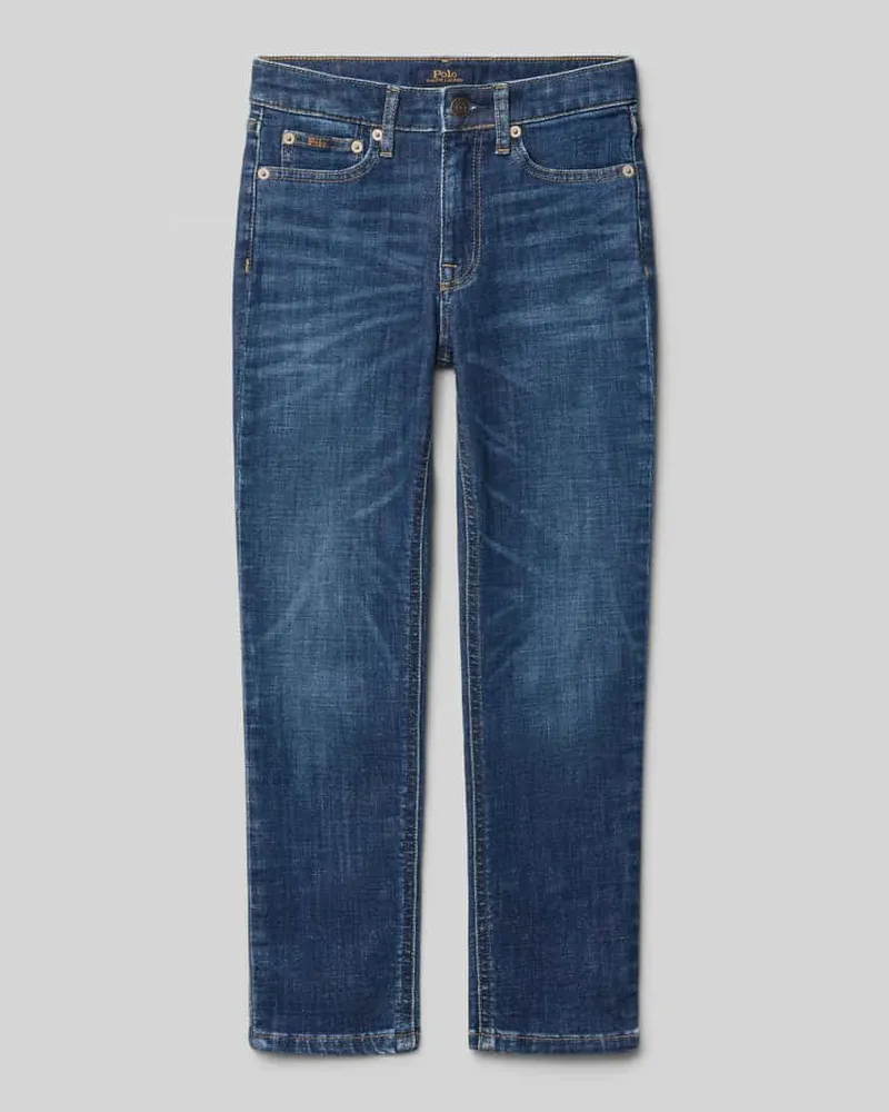 Ralph Lauren Skinny Fit Jeans mit 5-Pocket-Design Blau