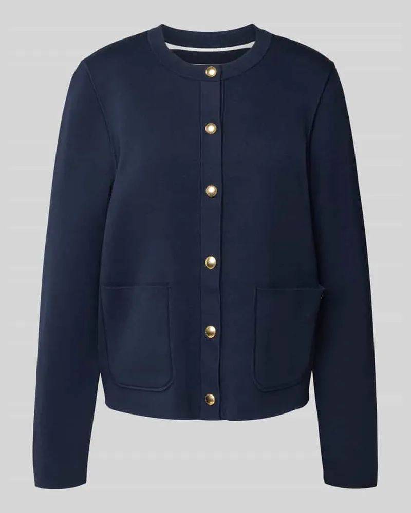 Tommy Hilfiger Regular Fit Wende-Cardigan aus Baumwoll-Mix Marine