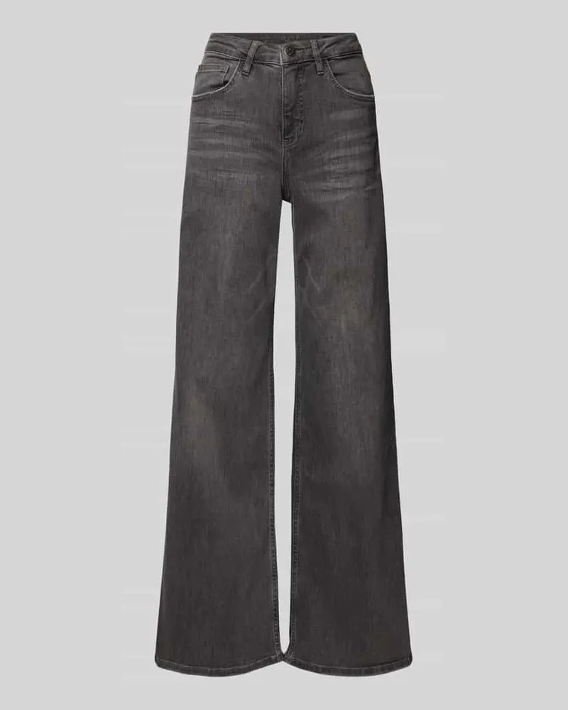 OPUS Wide Fit Jeans im 5-Pocket-Design Modell 'Minah Mittelgrau