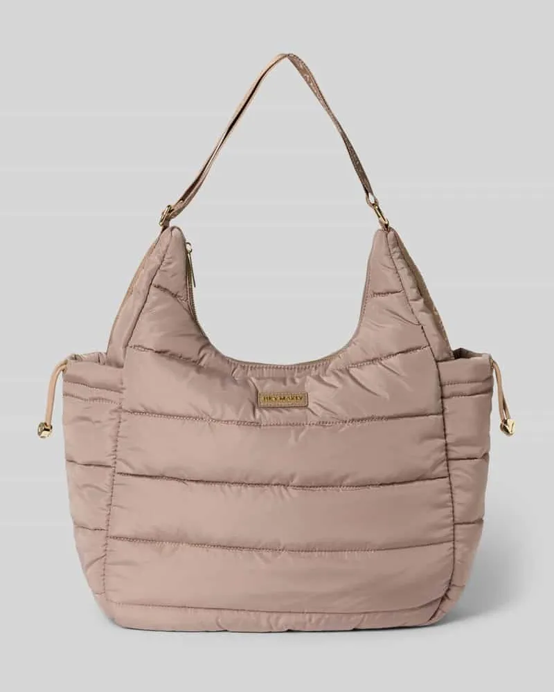 Hey Marly Handtasche mit Steppnähten Modell 'Alltime Buddy Taupe