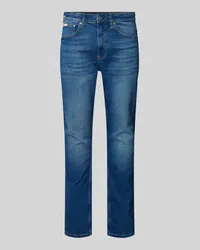 Calvin Klein Slim Tapered Fit Jeans mit Label-Patch Jeansblau