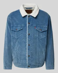 Levi's Relaxed Fit Sherpa Jacket mit Kentkragen Jeansblau