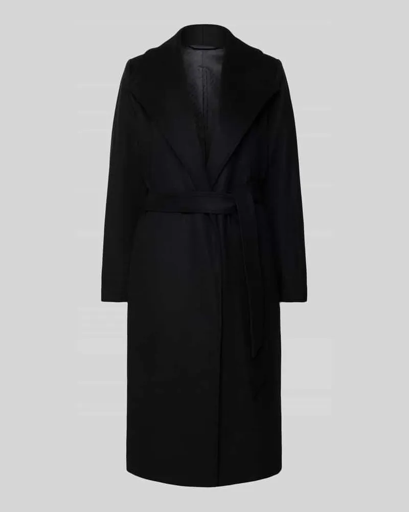 Selected Regular Fit Mantel aus Woll-Mix Modell 'ROSA Black