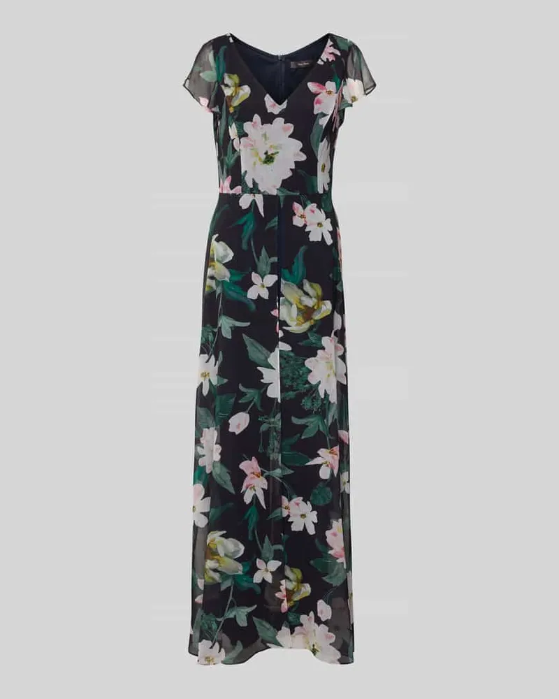 Vera Mont Jumpsuit in Layering-Optik Dunkelblau