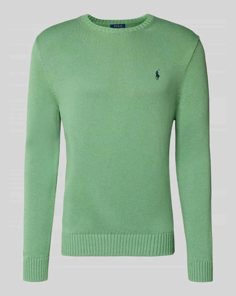 Ralph Lauren Strickpullover mit gerippten Abschlüssen Grass