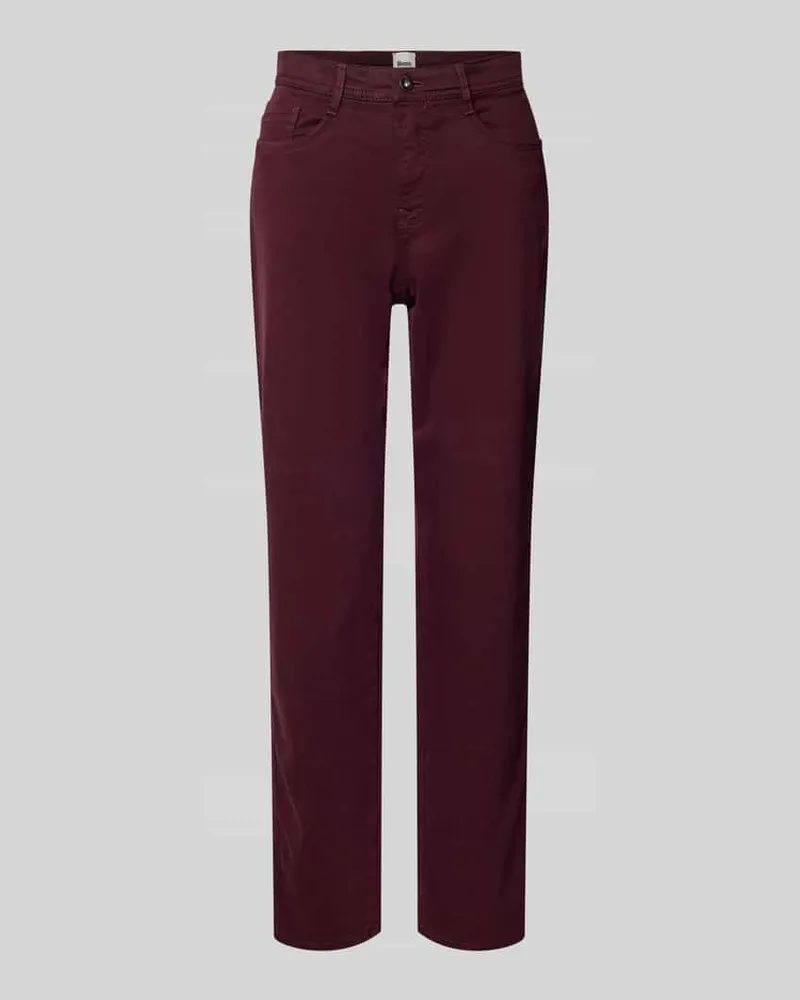 Brax Straight Fit Jeans Modell 'CAROLA Bordeaux