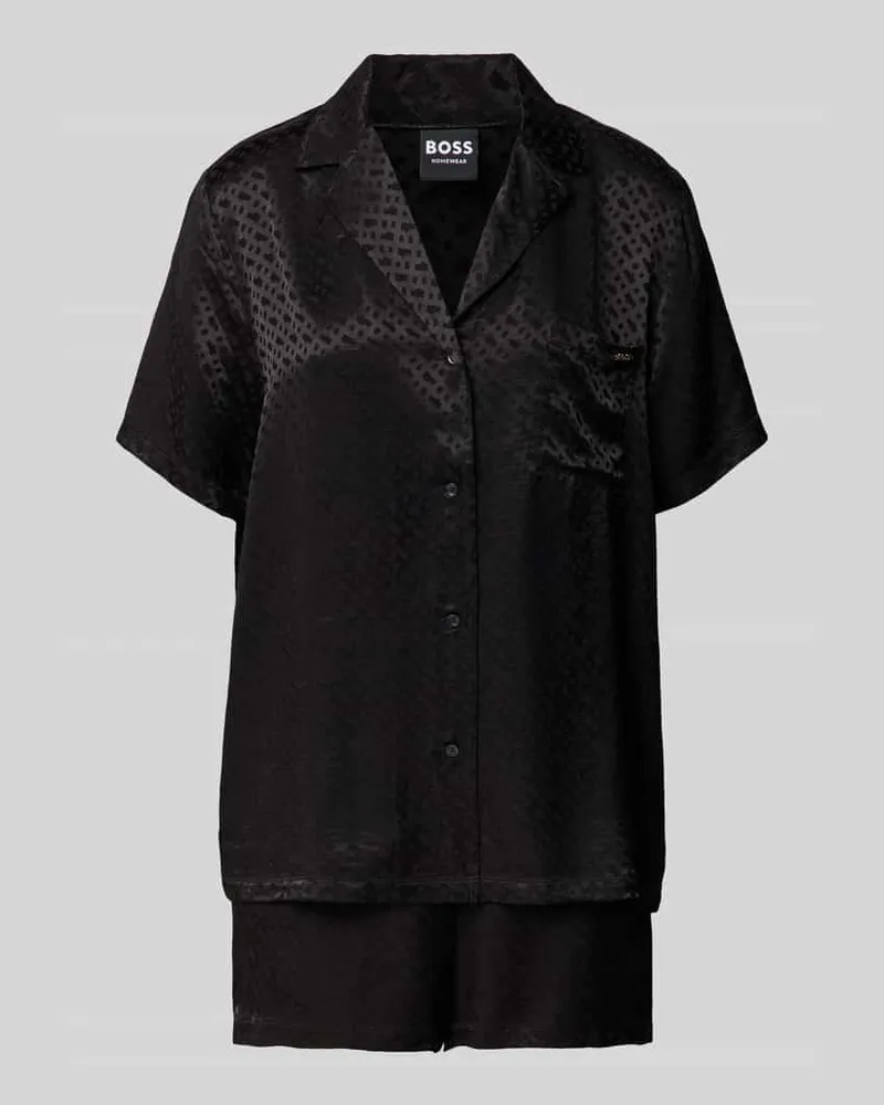 HUGO BOSS Pyjama aus reiner Viskose Black
