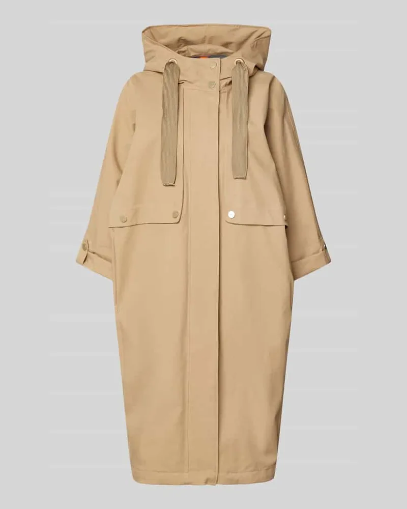 G-Lab Mantel aus Lyocell-Baumwoll-Mix mit Leinen-Anteil Modell 'MILLA II Sand