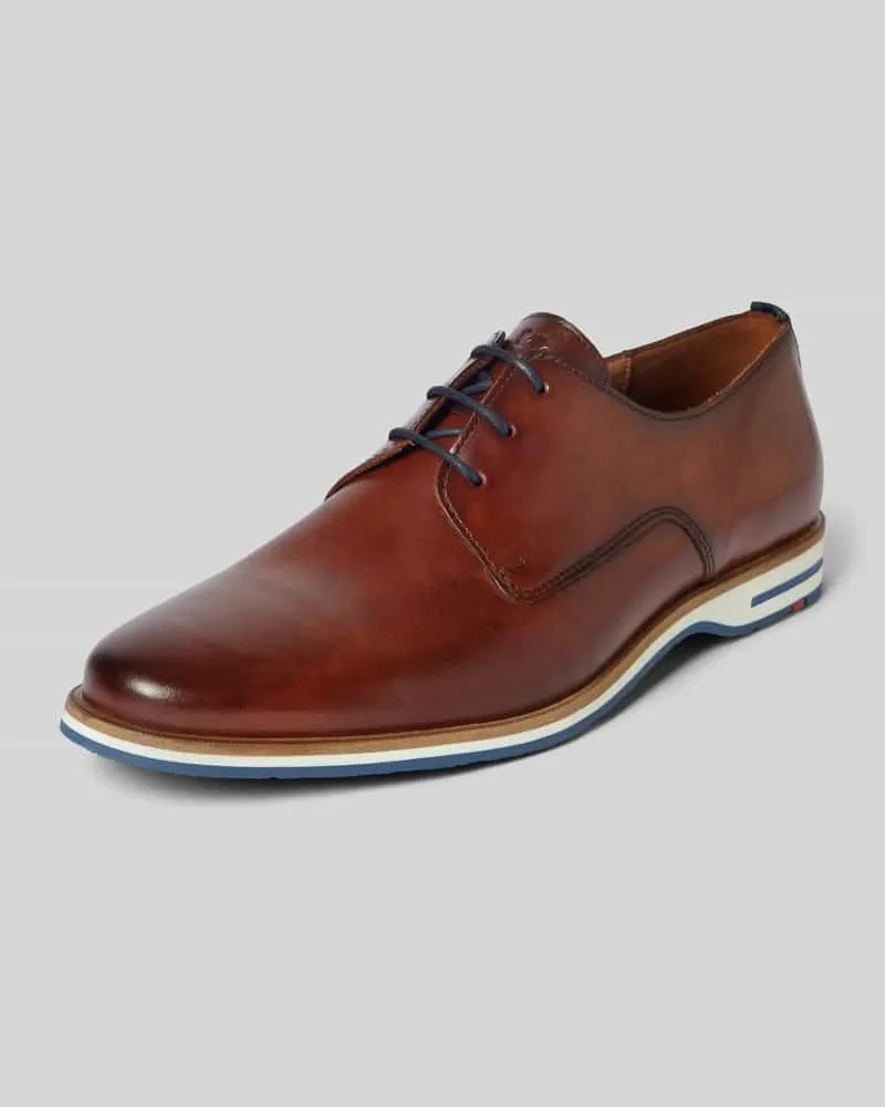 Lloyd Derby-Schuhe aus Leder Modell 'DAKIN Mittelbraun