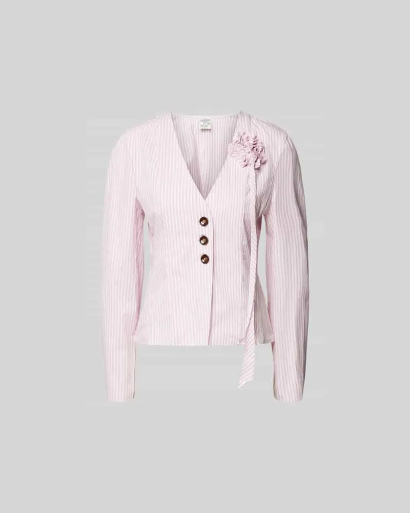 Baum und Pferdgarten Hemdbluse mit Knopfleiste Hellrosa