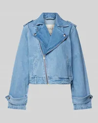 Y.A.S Jeansjacke mit Reißverschluss Modell 'ABIGAIL Jeansblau