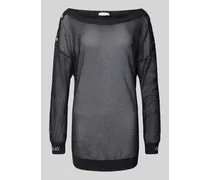 Pullover aus Viskose-Mix in semitransparentem Design
