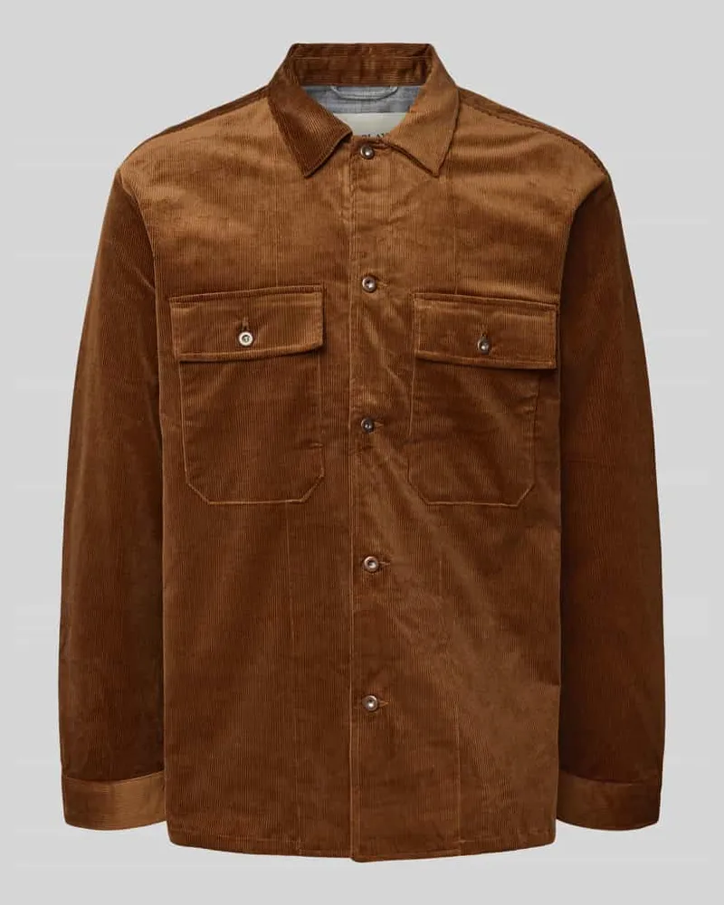 Replay Jacke mit Knopfleiste Camel